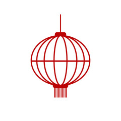 Chinese New Year Lanter Outline Icon, Simple Icon Vector Design, best used for presentation, application, web and banner