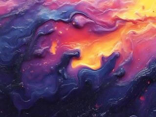 Abstract colorful fluid art texture.