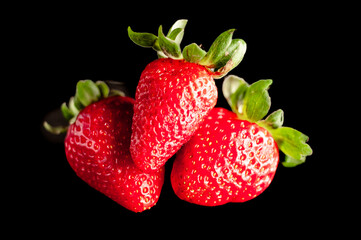 Morangos vermelhos