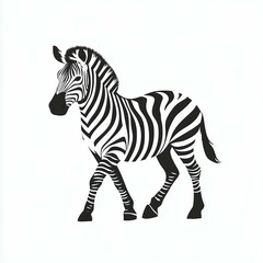 Fototapeta premium Zebra Logo Full Body