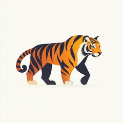 Obraz premium Tiger Logo Full Body