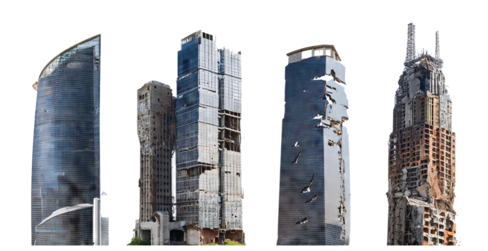 Destroyed Skyscrapers