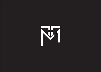 Obraz premium TM modern creative logo design and minimalist logo