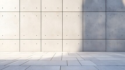 Obraz premium Minimalist Concrete Wall and Floor Background