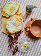 fried eggs for breakfast