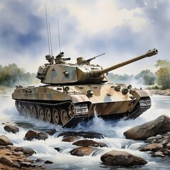 The most powerful and highly technological battle tank of the future.