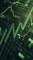 Fototapeta premium minimalistic background, and faint digital code overlays.