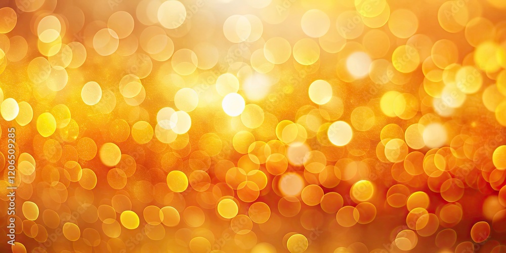 Aufkleber orange yellow gradient background bokeh, abstract blurred sunsets, smooth color transition, web desi