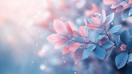 background featuring a soft gradient blending pastel colors, such as light pink, blue, and lavender, creating a calming and elegant atmosphere. 