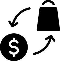 Buying Item Glyph Icon