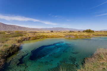 La Poza Azul de Cuatro Ci&eacute;negas, a crystalline oasis in the desert, Coahuila Mexico