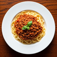 Prato de Macarrão Bologneza