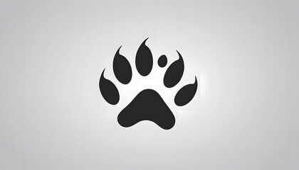 Dog paw print. Paw icon. Vector illustration