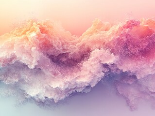 Fototapeta premium Stunning flower border with vibrant flora against soothing gradient background abstract nature art relaxing viewpoint