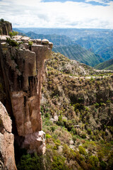 Piedra Volada Viewpoint in the Sierra Tarahumara, Chihuahua, Mexico