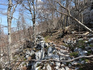 Premuzic hiking trail or Premuzic Trail - Northern Velebit National Park, Croatia or Premuzic-Wanderweg or Premuzic's Trail (Pješački planinarski put Premužićeva staza - NP Sjeverni Velebit, Hrvatska)