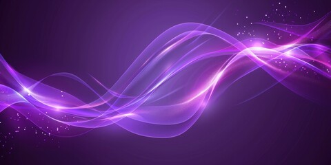 Stylish purple abstract business background.  Smooth gradients and glowing light accents enhance the minimalist angular wave design. Clean and elegant.
