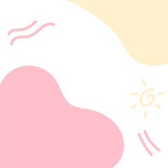 Business marketing square.  social media post design, back-to-school promotion square banner layout template post