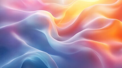 Abstract Pastel Waves: A Dreamy Digital Artwork