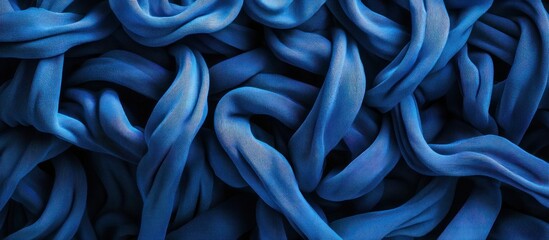 Abstract Blue Fabric Texture