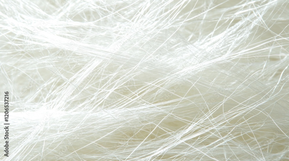 Poster Intricate Abstract Texture of Tangled Translucent Fibers
