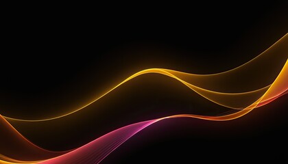 Fototapeta premium Colorful waves on transparent background 