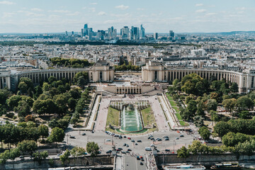 Northwest View from the Eiffel Tower Over the Trocadéro