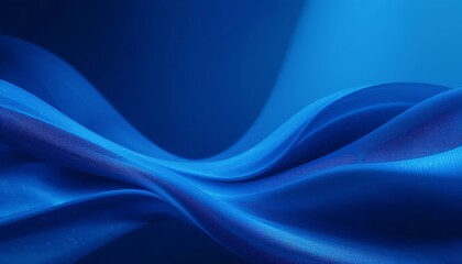 Abstract Blue Fabric Waves Design Background