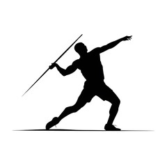 Javelin Thrower Silhouette