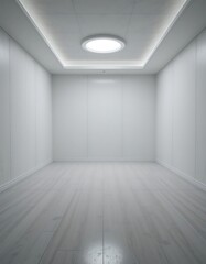 Fototapeta premium Modern minimalist empty white room interior design