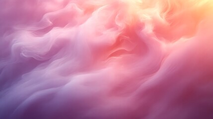 Obraz premium Abstract Pastel Swirls of Pink Purple and Orange Hues