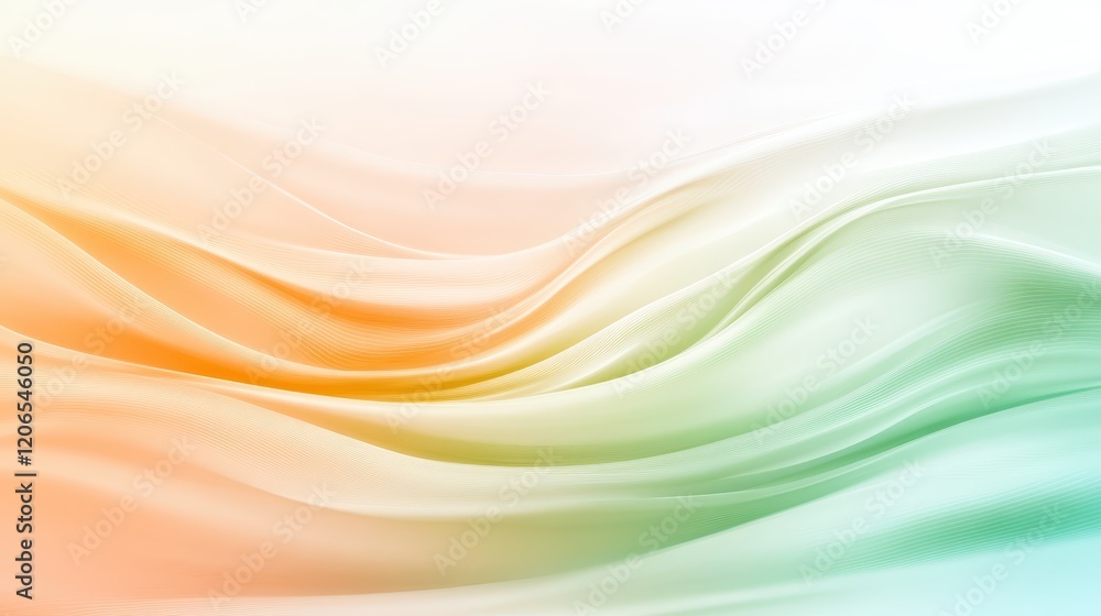 Poster dynamic abstract background with flowing wavy lines and visual effects