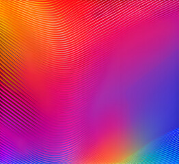 Wallpaper colorful design, shapes and textures, color background.Modern abstract bright amazing Vibrant abstract waves in purple color, modern design poster background, Generative AI