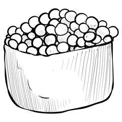 Sushi handdrawn illustration