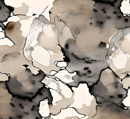 Black Marble ink texture acrylic painted wave texture background. Pattern can be used for wallpaper or skin wall tile luxury.generative ai