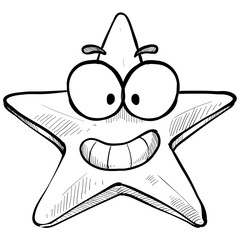 star expression handdrawn illustration