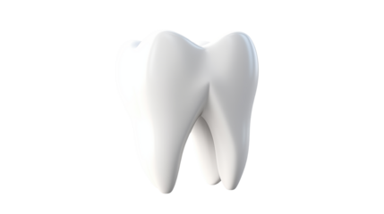 Clean Healthy White Tooth on a transparent background