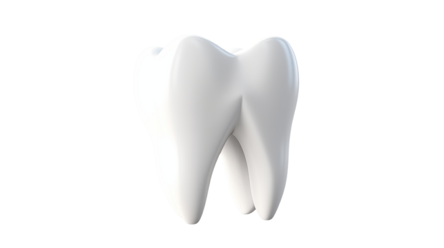 Clean Healthy White Tooth on a transparent background