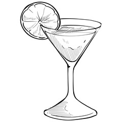 cocktail handdrawn illustration