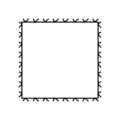 popular trend simple frame design. black line border design stock