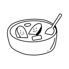 black handrawn islamic doodles element stock popular design