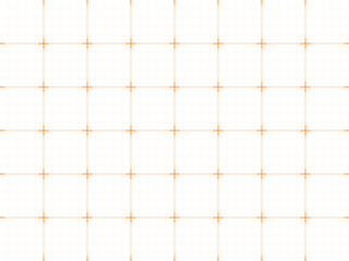 Square grid orange background with empty space Design of square graph paper school math sheet grid paper sheet notebook pattern architectural graph paper Vector illustration