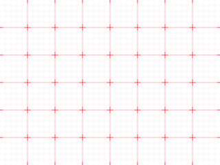Square grid red background with empty space Design of square graph paper school math sheet grid paper sheet notebook pattern architectural graph paper Vector illustration