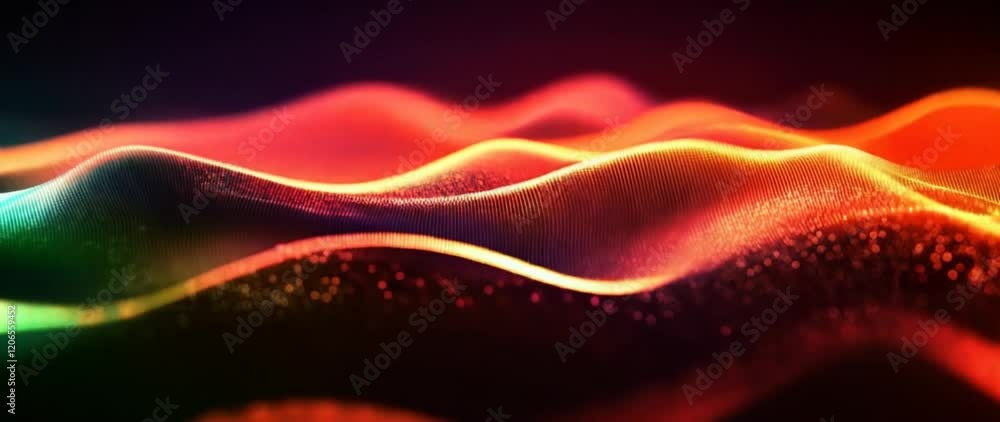 Poster tech art abstract creative colorful fluid visual design