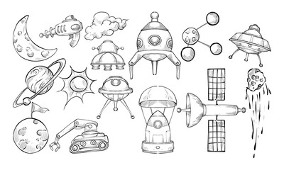 space handdrawn collection
