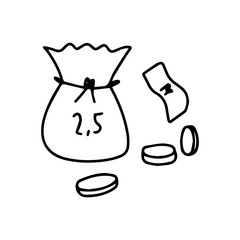 simple elemnt on ramadan doodles. Illustration vector graphic. Design concept Islamic symbols and icons with HandDrawn Sketch