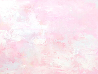 油彩パステルカラーテクスチャ ピンクグラデ 白 背景素材 明るい 春 模様