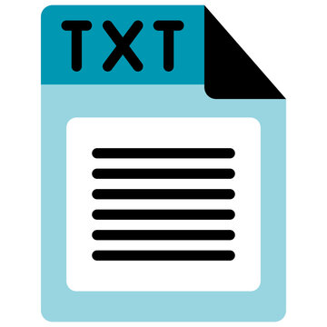 recommend clip art: Txt file flat icon design vector