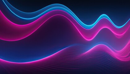 Abstract background with blue and purple wavy lines