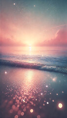 A beach. Cover design. Wallpaper. Vertical background. Tourism.